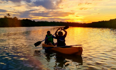 Ilha de Boipeba/BA – Remada com pôr do sol